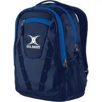 Gilbert Rucksack Sporttasche Club V4 navy royal 50x32x14 cm Rugby