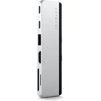 Satechi ST-HSP9P, Andocken, USB 3.2 Gen 2 (3.1 Gen 2) Type-C, 100 W, Silber, MicroSD (TransFlash), SD, 40 g