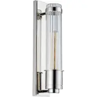 Quintiesse Wellington Wandleuchte E27 Poliertes Chrom Klar IP44