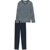 Schiesser Pyjama 181756 Casual Essentials Damen Night Blue-XXXXL