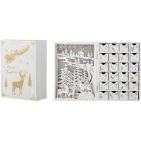 Bloomingville Elimar Kalender Mit Beleuchtung | Weiß | Multiplex | 82061119