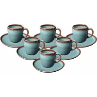 Like. by Villeroy & Boch Lave Kaffeetassen mit Untertassen