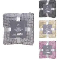 Mojawo Flanell Wohndecke Kuscheldecke Wolldecke Sofadecke 150x200cm