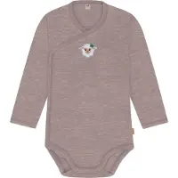 Normani Merino Baby-Body langärmeliger Wickelbody aus Merinowolle - 9341