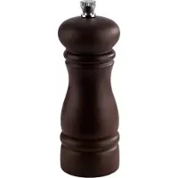 Aps 40575 Salzmühle ETERNAL, Buchenholz dunkel, Keramikmahlwerk, Ø 5,5 cm, Höhe 15,5 cm