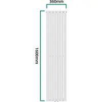 Neu.haus Röhrenheizkörper 'Nore' Weiß 160x36cm Doppellagig 1198W