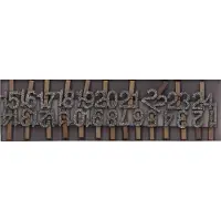Rico Adventskalender Zahlen-Clips, Holz, silber-glitzer