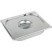 Aps GN-Deckel Edelstahl mit Löffelaussparung