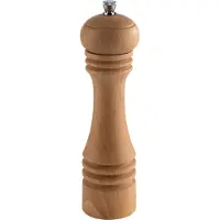 Aps 40576 Salzmühle ETERNAL, Buchenholz hell, Keramikmahlwerk, Ø 6 cm, Höhe 23 cm