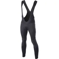 Löffler Radhose lang M Trägerhose Thermo Elastisch für Herren-Schwarz