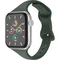 IMoshion Slim Silikonarmband für Apple Watch | 44/45/46/49 mm - Olive Green