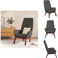 vidaXL Relaxsessel Dunkelgrau Stoff - Sessel