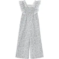 Vertbaudet Jumpsuit in Weiß/ Hellblau - 110