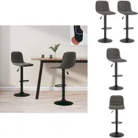 vidaXL Barhocker 2 Stk. Dunkelgrau Samt - Barhocker