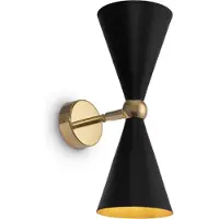 Maytoni Wandlampe Vesper, dimmbar, schwarz, für Wohn- / Esszimmer, Metall, Modern, Wandleuchte, Wandlampe Innen