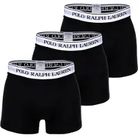 Ralph Lauren für Herren. 714830299008 Packung mit 3 schwarzen Boxershorts (L), Heimtextilien, Baumwolle