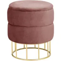 Akord Pouf mit Stauraum ¦ rosa/pink ¦ Maße (cm): H: 42 Ø: 37.0