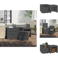 vidaXL 3-tlg. Gartenbox-Set Grau Massivholz Kiefer - Gartenboxen