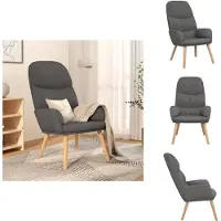 vidaXL Relaxsessel Hellgrau Stoff - Sessel