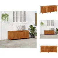 vidaXL Garten-Aufbewahrungsbox 150x50x58 cm Massivholz Akazie - Gartenboxen