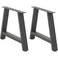 vidaXL Couchtischbeine A-Form 2 Stk. Anthrazit 70x(42-43) cm Stahl