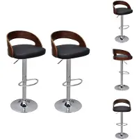 vidaXL Barhocker 2 Stk. Bugholz - Barhocker