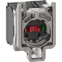 Schneider Electric ZB4BZ102TQ Hilfsschalterblock mit Befestigungsflansch, Harmony XB4, Metall, 22mm, 30mm, 1Ö, Schraubklemme, Sammelverpackung - 100 Stück