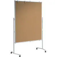 MAUL Moderationstafel Pro, B 1200 x H 1500 mm, Kork/Kork