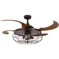 Beacon Industrieller Deckenventilator mit Holz Fanway Industri Ø 122cm