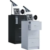Hioshop Holz Nachtschrank Boxal Maxi mit Schublade