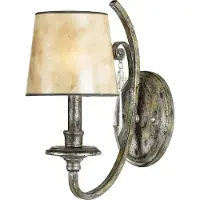 Elstead Lighting Elstead Kendra Wandleuchte E14 Gesprenkeltes Silber