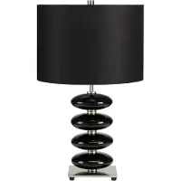 Elstead Lighting Elstead Onyx Tischleuchte E27 Schwarz Schwarz, UK