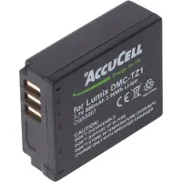 AccuCell Akku passend für Panasonic Lumix DMC-TZ1 Akku Panasonic CGA-S007, CGA-S007E, DMW-BCD10