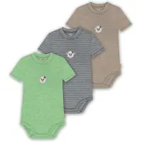 Normani 3er Set Baby Merino Kurzarmbody „Tihoi" - 9323