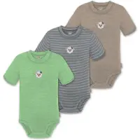 Normani 3er Set Baby Merino Kurzarmbody „Tihoi" - 9319