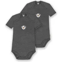 Normani 2er Set Baby Merino Body Kurzarm „Tauranga" - 9289
