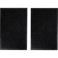 Mojawo 2 Stück Schmutzfangmatte 40x60cm schwarz