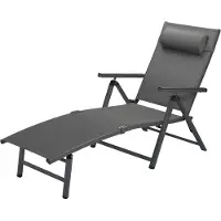 Livarno Aluminium Liegestuhl Sonnenliege Lesestuhl klappbar Garten Balkon & Camping