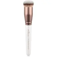 Luvia Cosmetics Prime Veganer Blurring Buffer Foundation- und Puderpinsel 115 (Perlweiß / Metallic-Kaffeebraun)