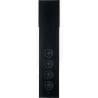 Thebo Energie-Ecksäule ST 3007 in SCHWARZ mit 4 Steckplätzen / Mehrfachsteckdose / Ecksteckdose