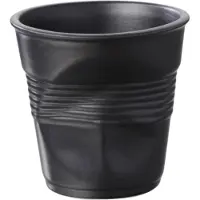 Revol 6 Becher 8 cl Schwarz Satin – Geknittert –