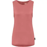 Jack Wolfskin Tanktop "TRAVEL TOP W", Damen, Gr. S (36), rot (mineralrot, heather), Obermaterial: 95% Polyester, 5% sonstige Fasern, Tops Tanktop