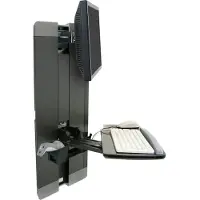 Ergotron Vertical Lift, Patient Room - Befestigungskit (Wandmontage, Tastaturarm, Handgel
