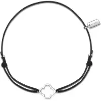 Ailoria Armband "Armband schwarz/silber LISE", silber, Armbänder, Kinder, Silber 925 (Sterlingsilber), Armband