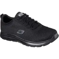 SKECHERS 77125EC Flex Advantage SR Bren - Herren Schuhe Sneaker - BLK-Schwarz, Größe:44 EU