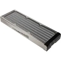 Aqua Computer airplex radical 2/420, Aluminium, Edelstahl, Heizkörper, Aluminium, Kupfer, Edelstahl, 460 mm, 140 mm, 40 mm