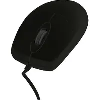 Contour Design Design Active Key Waschbare Maus IP68 Scrollrad Kabelgebunden Schwarz PMJ1, Beidhändig, Optisch, USB Typ-A, 1000 DPI, Schwarz