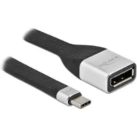 DeLOCK FPC Flachbandkabel USB Type-C zu DisplayPort (DP Alt Mode) 4K 60 Hz 14 cm
