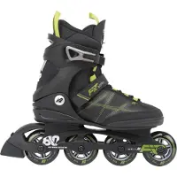 K2 Rollschuhe - F.I.T. 80 Pro - Schwarz/Grün - Inlineskates - - 42,5 - Rollschuhe