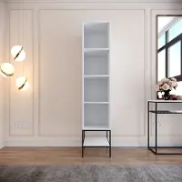 Hannah Home | Kleiderschrank Bobby Wit MDF 42x200x50 cm | NADUVI